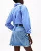 Tommy Hilfiger DNM MINI SKIRT HW ALI Kadın  Etek WW0WW443921A8