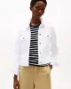Tommy Hilfiger DNM SLIM JACKET WHITE Kadın  Ceket WW0WW44374YCF