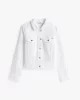 Tommy Hilfiger DNM SLIM JACKET WHITE Kadın  Ceket WW0WW44374YCF