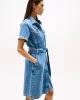 Tommy Hilfiger DNM SS KNEE BELTED DRESS ALI Kadın  Elbise WW0WW443801A8