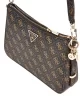 Guess Eco Erıca Top Zıp Shoulder Bag Kadın Kahverengi Çapraz Çanta HWEQG951018-BNL