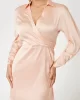 Guess ES LS TANYA DRESS Kadın Pembe Elbise W4YK69WF1T2-G6J4