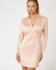 Guess ES LS TANYA DRESS Kadın Pembe Elbise W4YK69WF1T2-G6J4