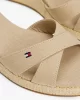 Tommy Hilfiger FLAG CRISS-CROS MID WEDGE ESPAD Kadın  Sandalet FW0FW08481ACC