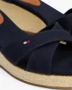 Tommy Hilfiger FLAG CRISS-CROS MID WEDGE ESPAD Kadın  Sandalet FW0FW08481DW6