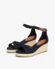 Tommy Hilfiger FLAG CRISS-CROS MID WEDGE ESPAD Kadın  Sandalet FW0FW08481DW6