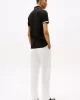 Tommy Hilfiger FLAG CUFF SLIM FIT POLO Erkek siyah T-shirt MW0MW38458BDS