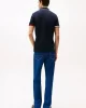 Tommy Hilfiger FLAG CUFF SLIM FIT POLO Erkek lacivert T-shirt MW0MW38458DW5