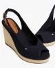Tommy Hilfiger FLAG HIGH WEDGE ESPAD SLINGBACK Kadın  Sandalet FW0FW08597DW6