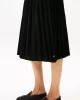 Tommy Hilfiger FLUID PLEATED PULL ON MIDI SKIRT Kadın Siyah Etek WW0WW43886BDS