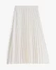 Tommy Hilfiger FLUID PLEATED PULL ON MIDI SKIRT Kadın Beyaz Etek WW0WW43886Z00