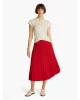 Tommy Hilfiger FLUID PLEATED PULL ON MIDI SKIRT Kadın  Etek WW0WW43886XLD