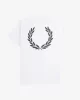 Fred Perry REAR POWDER LAUREL GRAPHIC TEE Erkek  T-shirt M7784-100