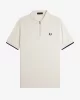 Fred Perry CREPE PIQUE ZIP NECK SHIRT Erkek  T-shirt M9886-560