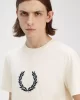 Fred Perry TEXTURED LAUREL WREATH T-SHIRT Erkek  T-shirt M8587-560