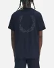 Fred Perry REAR POWDER LAUREL GRAPHIC TEE Erkek  T-shirt M7784-608