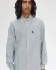 Fred Perry Erkek Mavi Çizgili Oxford Gömlek