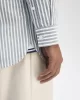 Fred Perry Erkek Mavi Çizgili Oxford Gömlek