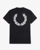 Fred Perry REAR POWDER LAUREL GRAPHIC TEE Erkek  T-shirt M7784-102