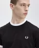Fred Perry TAPED RINGER T-SHIRT Erkek  T-shirt M4620-102