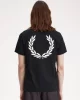 Fred Perry REAR POWDER LAUREL GRAPHIC TEE Erkek  T-shirt M7784-102