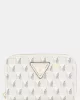 Guess G Wave Slg Medıum Zıp Around Kadın Ekru Cüzdan SWJT9344140-STL