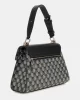 Guess G Wave Top Handle Flap Kadın Siyah El Çantası HWJT9344200-BLO