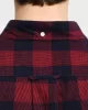 Gant Erkek  Kırmızı Regular Fit Düğmeli Yaka Kareli Gömlek