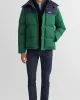 Gant RUBBER-LOGO PADDED DOWN JACKET Erkek Yeşil Mont 7124313T.433