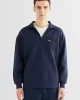 Gant WOVEN POCKET HALF ZIP SWEATSHIRT Erkek Lacivert Sweatshirt 2524340T.410