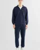 Gant WOVEN POCKET HALF ZIP SWEATSHIRT Erkek Lacivert Sweatshirt 2524340T.410
