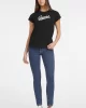 Guess GJ SS CN REG SCRIPT Kadın Siyah T-shirt W4YI13J1314-JBLK