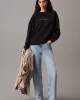 CK Jeans GLOSSY MONOLOGO REGULAR CREWNECK Kadın  Sweatshirt J20J224724-BEH