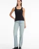 Guess Jeans GJ TANK TOP SLIM RIB EMBRO Kadın Siyah T-shirt W5RP48KA0H1-JBLK