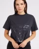 Guess ADELE CROP T-SHIRT Kadın Antrasit T-shirt V2YI06K8HM0-G7FQ