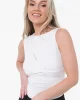 Guess ALVA KNOT TOP Kadın Krem Bluz 5GGP056259A-G053