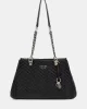 Guess ANNING SHOULDER SATCHEL Kadın Siyah Omuz Çantası HWQG9508090-BLA