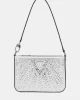 Guess Beauvoır Mını Top Zıp Shdr Bag Kadın Gümüş El Çantası HWXY9528720-SIL
