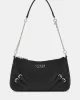 Guess BRAMINA TOP ZIP SHOULDER Kadın Siyah Omuz Çantası HWZG9636180-BLA