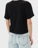 Guess CLEMATIS CROP KIMONO SS TEE Kadın Siyah T-shirt V5GI09K9RM1-JBLK