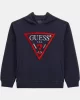 Guess HOODED LS ACTIVE TOP Erkek Lacivert Sweatshirt L4RQ23KAD74-G7V2