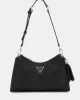 Guess Cresıdıa Top Zıp Shoulder Bag Kadın Siyah Omuz Çantası HWPG9349180-BLA