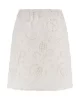 Guess DOMITILLE MINI  EMBRO SKIRT Kadın Beyaz Etek W5GD1SWH521-G011
