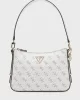 Guess Eco Erıca Top Zıp Shoulder Bag Kadın Krem Omuz Çantası HWEQG951018-CRG
