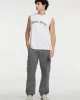 Guess Jeans GJ MUSCLE COLLEGIATE TANK Erkek Beyaz T-shirt M5GP31K8HM0-G011