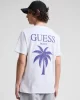 Guess SS CN GD PALM TEE Erkek Beyaz T-shirt F5GI09KA260-G011