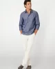Guess Ls Soft Chambray Shırt Erkek Mavi Gömlek M4BH66WGM80-FB7B