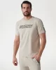 Guess ARLO CN T-SHIRT Erkek Bej T-shirt Z4GI18J1314-G9D0
