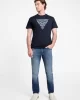 Guess Ss Cn Flower Embro Tee Erkek Lacivert T-Shirt M5GI16K8FQ4-G7V2