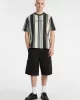Guess GO VERTICAL STRIPE TEE Erkek Siyah T-shirt M5GI59K8FQ4-S94B
